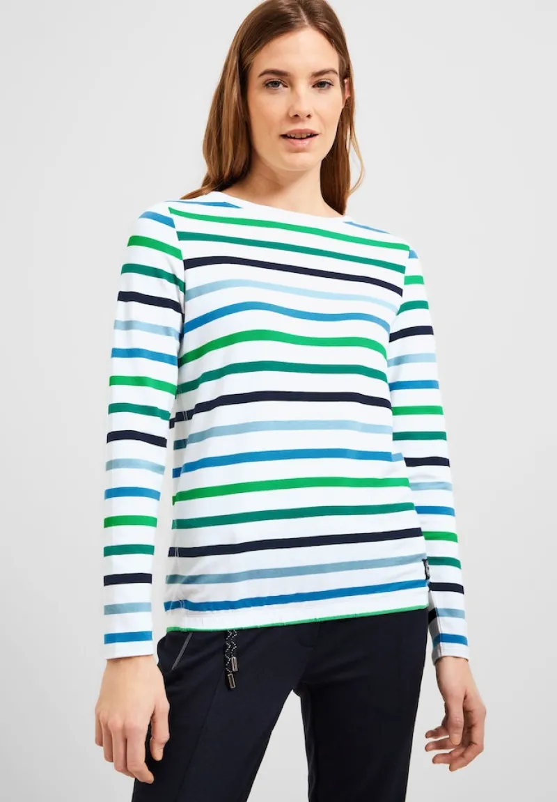 Cecil Pullover & Sweatshirts*Multicolor Streifen Shirt vanilla white