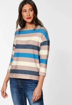 Street One Shirts*Multicolour Streifen Shirt Lapis Blue