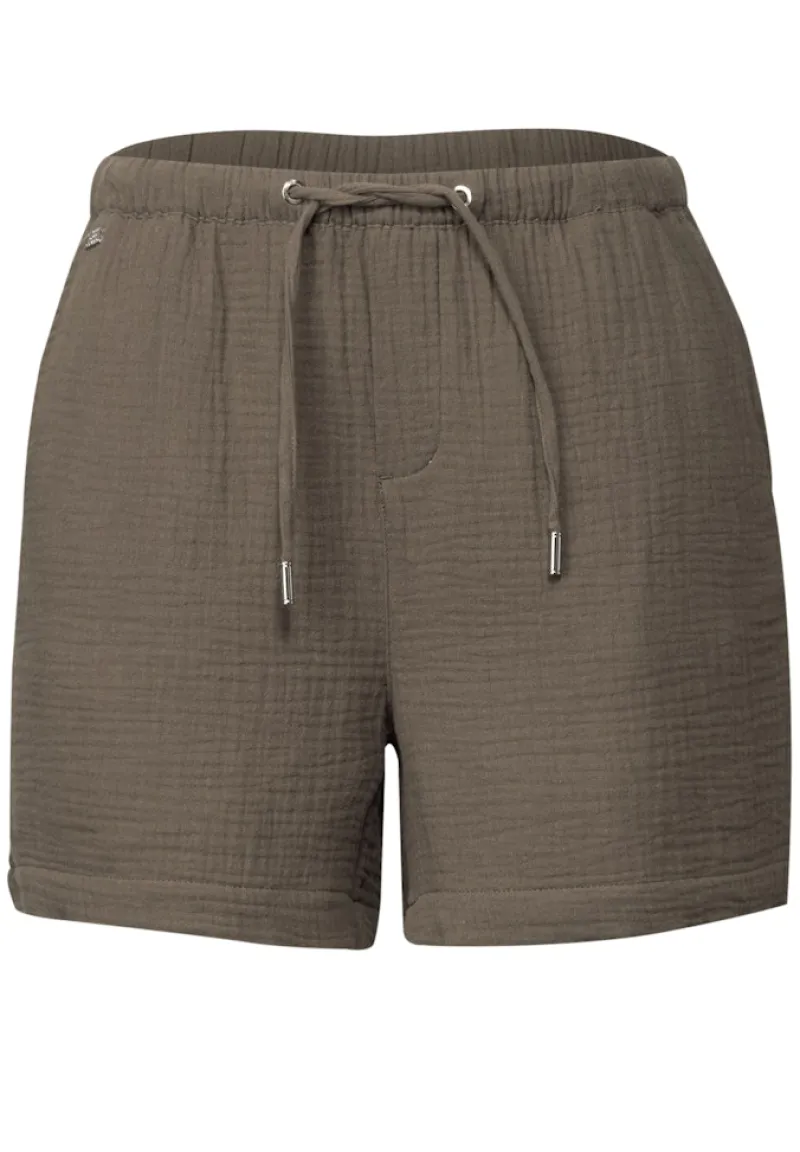 STREET ONE STUDIO Shorts*Musselin Shorts acron brown