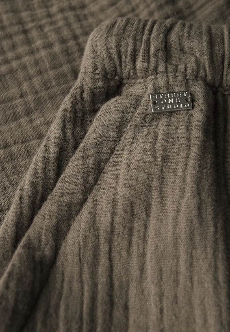 STREET ONE STUDIO Shorts*Musselin Shorts acron brown