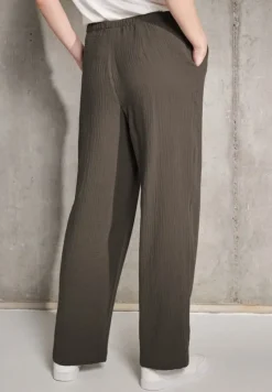 STREET ONE STUDIO Hosen*Musselin Wide Leg Hose acron brown