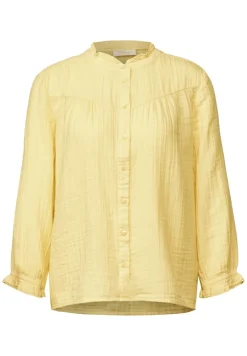 STREET ONE STUDIO Blusen*Musselin-Bluse mit Rüschen blend yellow