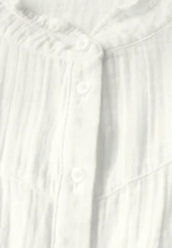 STREET ONE STUDIO Blusen*Musselin-Bluse mit Rüschen off white