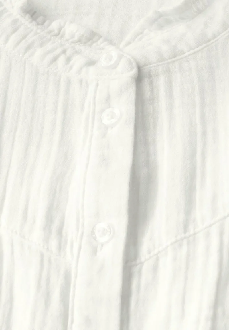 STREET ONE STUDIO Blusen*Musselin-Bluse mit Rüschen off white