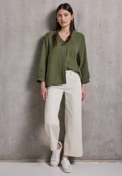 STREET ONE STUDIO Blusen*Musselintunika peridot green