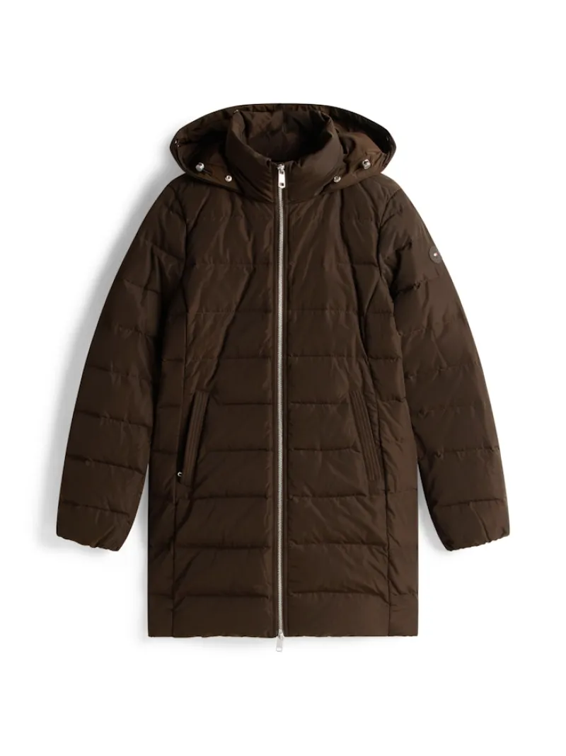 Tommy Hilfiger Jacken*MW DOWN SLIM COAT WITH FUR dark coffee