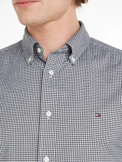 Tommy Hilfiger Hemden|Big Boys*NAT. SOFT FLEX GINGHAM RF SHIRT desert sky - optic white