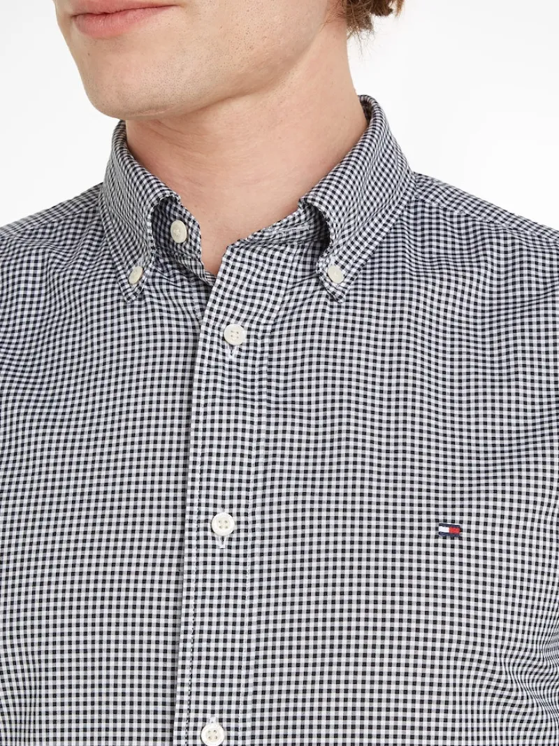 Tommy Hilfiger Hemden|Big Boys*NAT. SOFT FLEX GINGHAM RF SHIRT desert sky - optic white