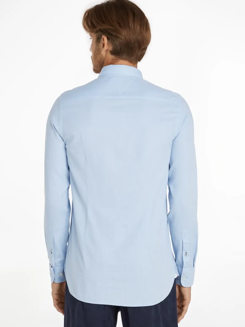 Tommy Hilfiger Hemden|Big Boys*NATURAL SOFT DOBBY SF SHIRT cloudy blue