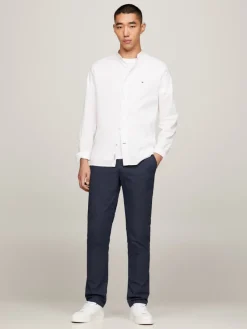 Tommy Hilfiger Hemden|Big Boys*NATURAL SOFT SOLID MAO RF SHIRT white