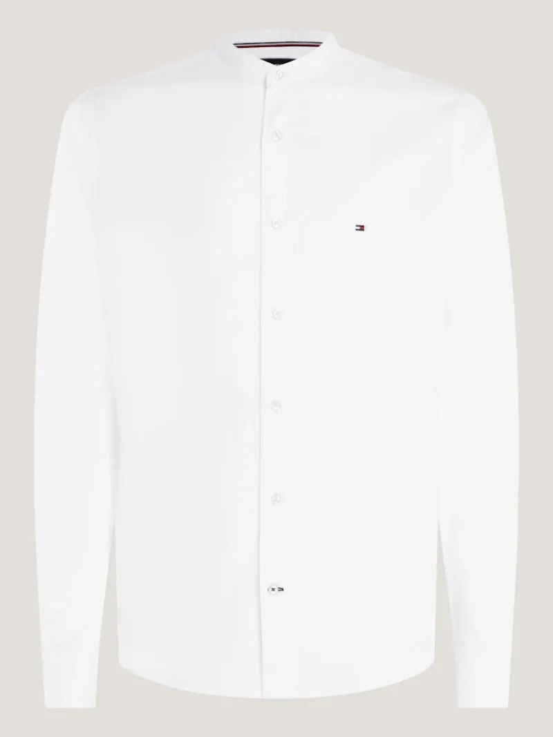Tommy Hilfiger Hemden|Big Boys*NATURAL SOFT SOLID MAO RF SHIRT white