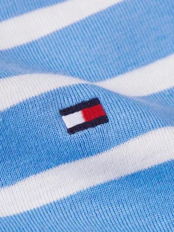 Tommy Hilfiger Shirts*NEW SLIM CODY V-NK SS breton stp- blue spell- ecru