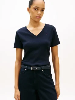 Tommy Hilfiger Shirts*NEW SLIM CODY V-NK SS nos desert sky