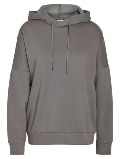 Noisy May Pullover & Sweatshirts*NMALDEN L/S LOOSE HOODIE JRS NOOS Charcoal Gray