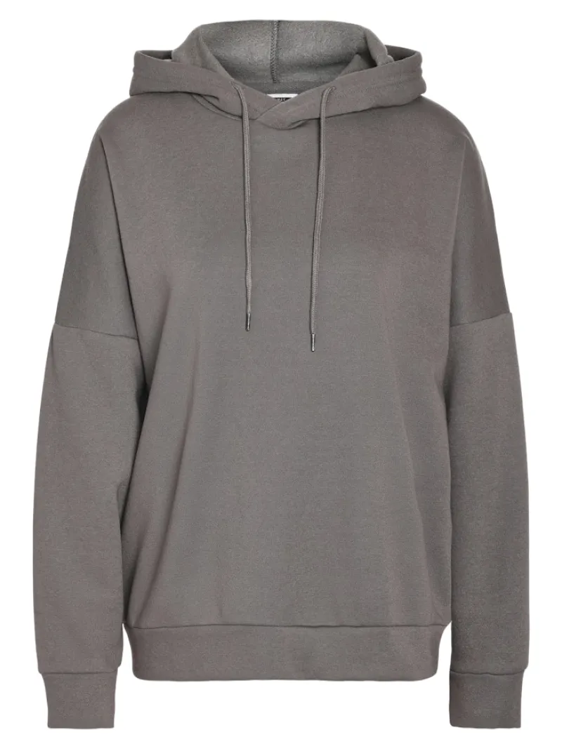 Noisy May Pullover & Sweatshirts*NMALDEN L/S LOOSE HOODIE JRS NOOS Charcoal Gray