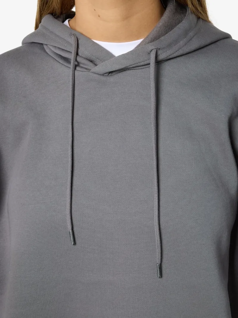 Noisy May Pullover & Sweatshirts*NMALDEN L/S LOOSE HOODIE JRS NOOS Charcoal Gray