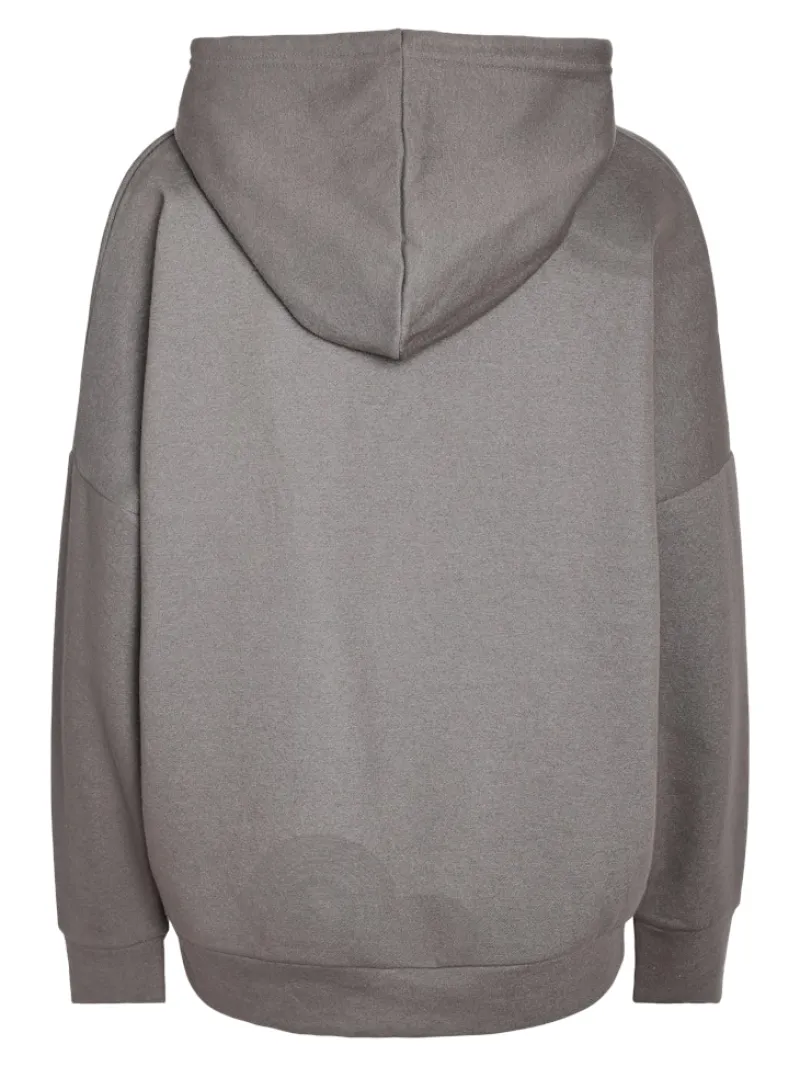 Noisy May Pullover & Sweatshirts*NMALDEN L/S LOOSE HOODIE JRS NOOS Charcoal Gray