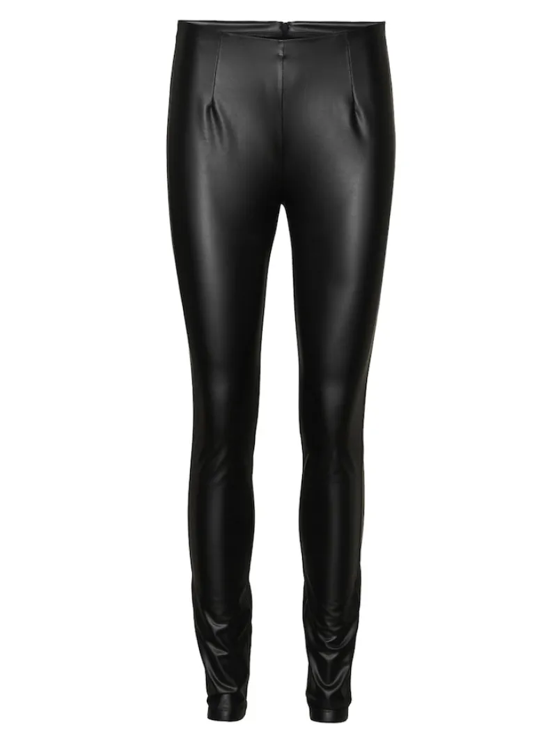 Noisy May Hosen*NMALOHA HW SKINNY COATED LEGGING NOOS Black