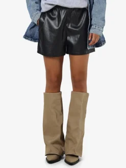Noisy May Shorts*NMANDY PU HW SHORTS WVN NOOS Black