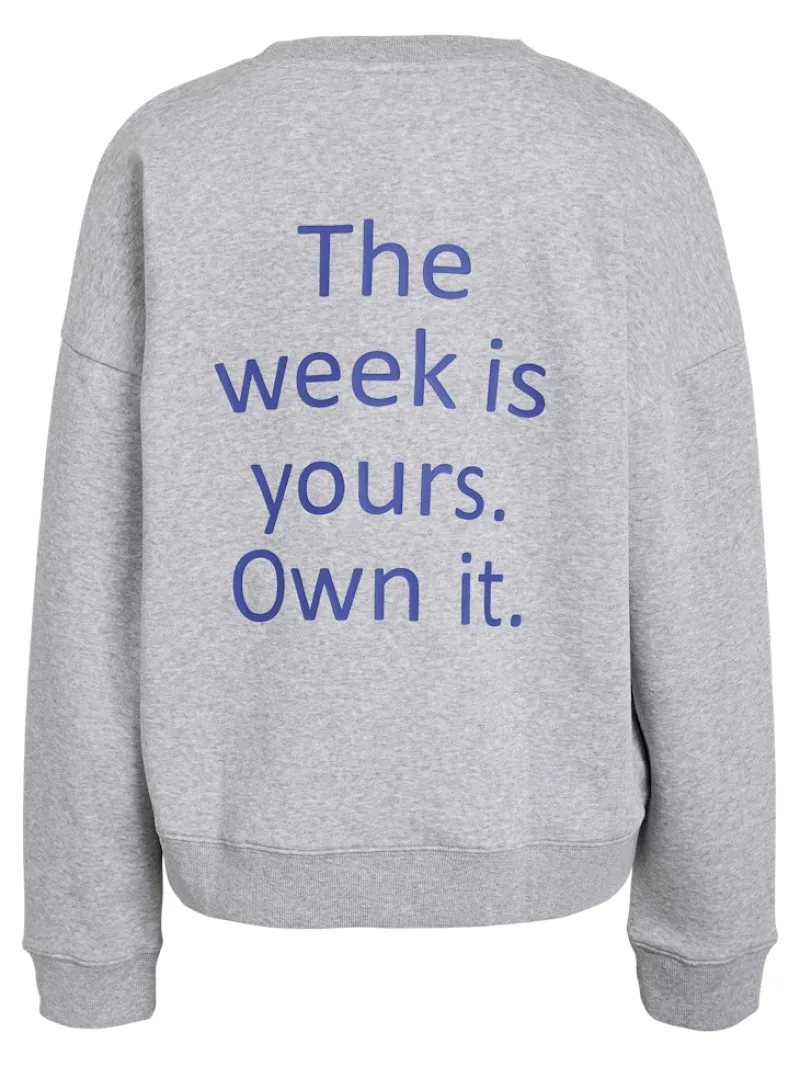 Noisy May Pullover & Sweatshirts*NMARYA O-NECK SWEAT JRS Light Grey Melange