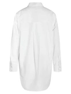 Noisy May Kleider*NMASTA L/S SHIRT DRESS FWD Bright White