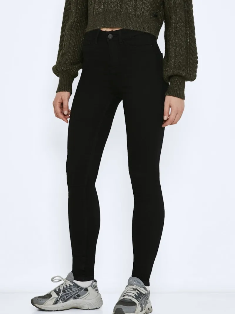 Noisy May Jeans*NMCALLIE HW SKINNY BLACK JEANS FWD NOOS Black Denim