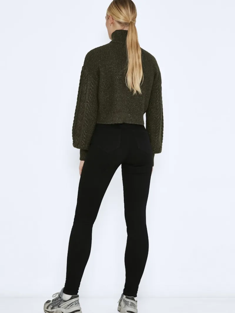 Noisy May Jeans*NMCALLIE HW SKINNY BLACK JEANS FWD NOOS Black Denim