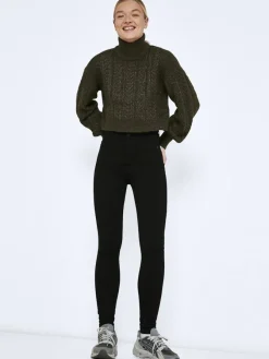 Noisy May Jeans*NMCALLIE HW SKINNY BLACK JEANS FWD NOOS Black Denim