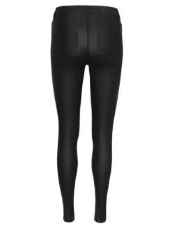 Noisy May Hosen*NMCALLIE HW SKINNY COATED PANTS NOOS Black