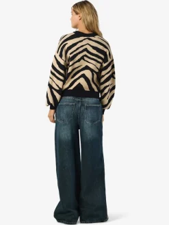 Noisy May Pullover & Sweatshirts*NMCHARLOTT L/S O-NECK KNIT FWD NOOS Black