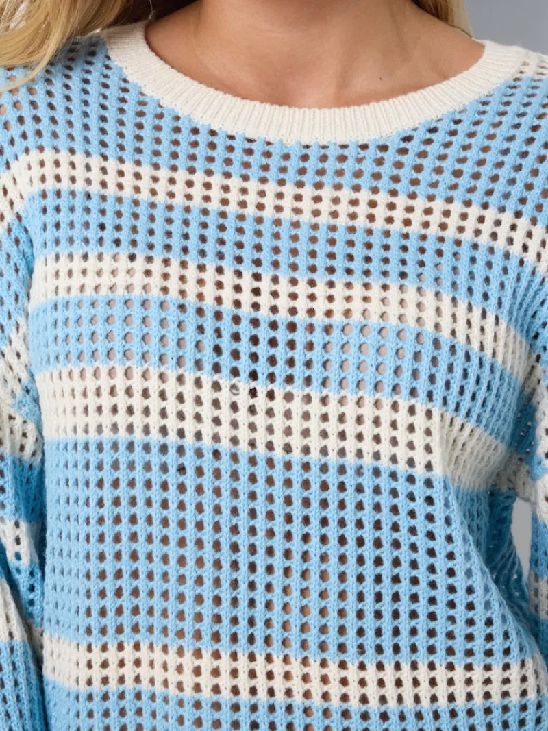 Noisy May Pullover & Sweatshirts*NMJOLA L/S O-NECK KNIT DD sky blue