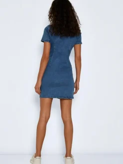 Noisy May Kleider*NMJOY S/S DRESS MB S* Medium Blue Denim