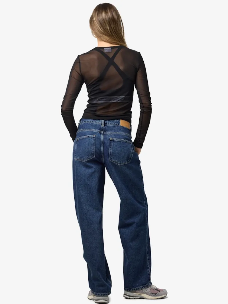 Noisy May Shirts*NMJUDITH L/S MESH TOP BG NOOS Black