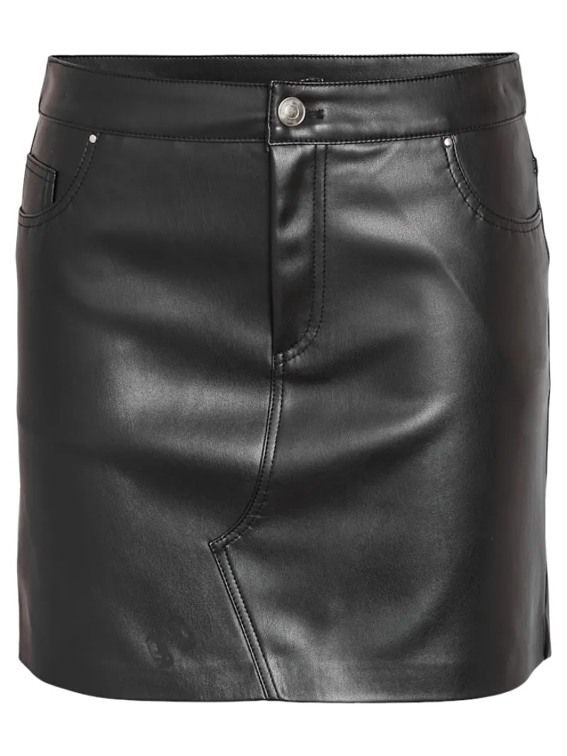 Noisy May Röcke*NMKATE NW PU SKIRT NOOS Black