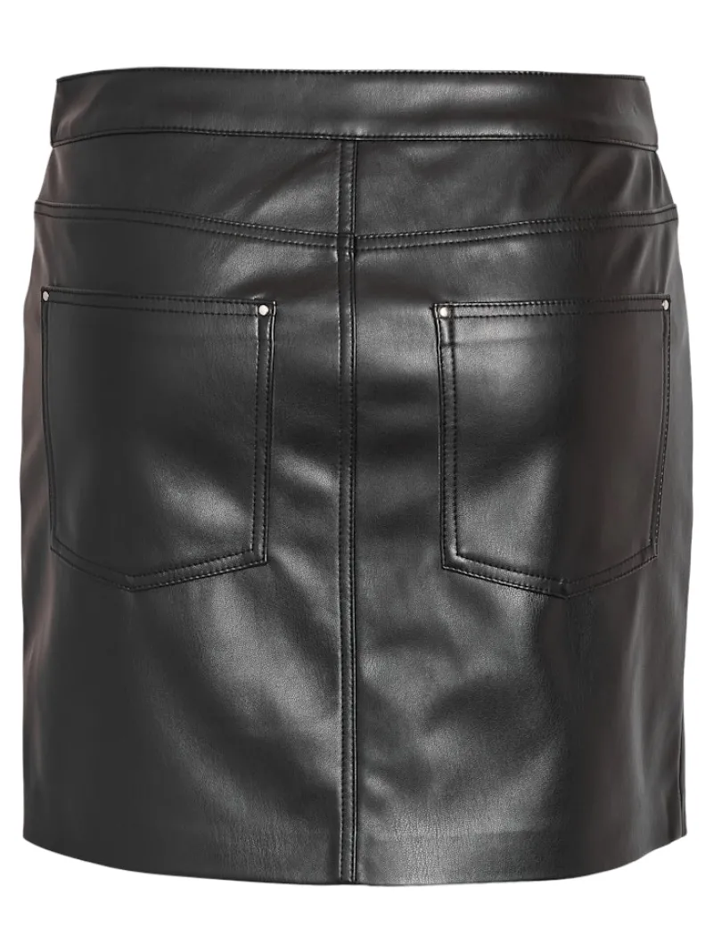 Noisy May Röcke*NMKATE NW PU SKIRT NOOS Black