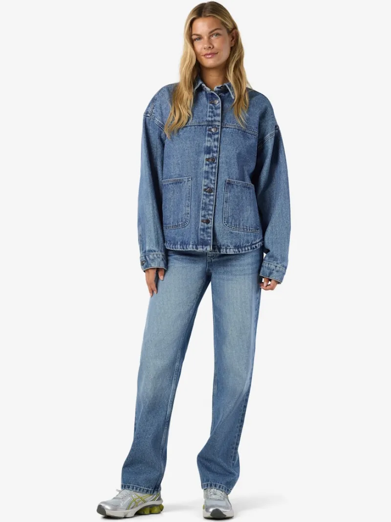 Noisy May Jacken*NMKETTIE L/S REG DNM JCKET VI557MB NOOS Medium Blue Denim