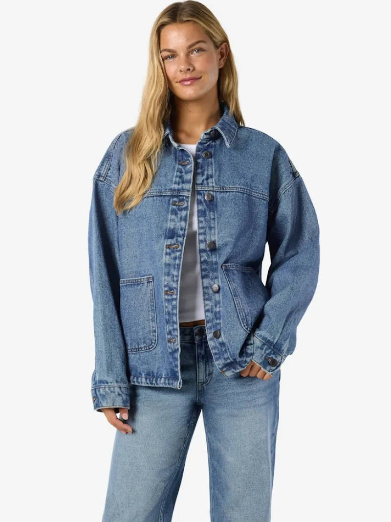 Noisy May Jacken*NMKETTIE L/S REG DNM JCKET VI557MB NOOS Medium Blue Denim