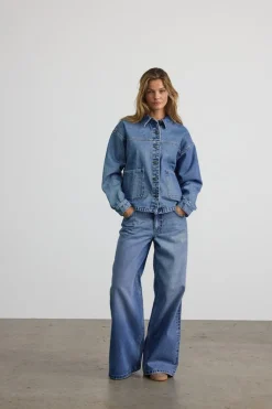 Noisy May Jacken*NMKETTIE L/S REG DNM JCKET VI557MB NOOS Medium Blue Denim