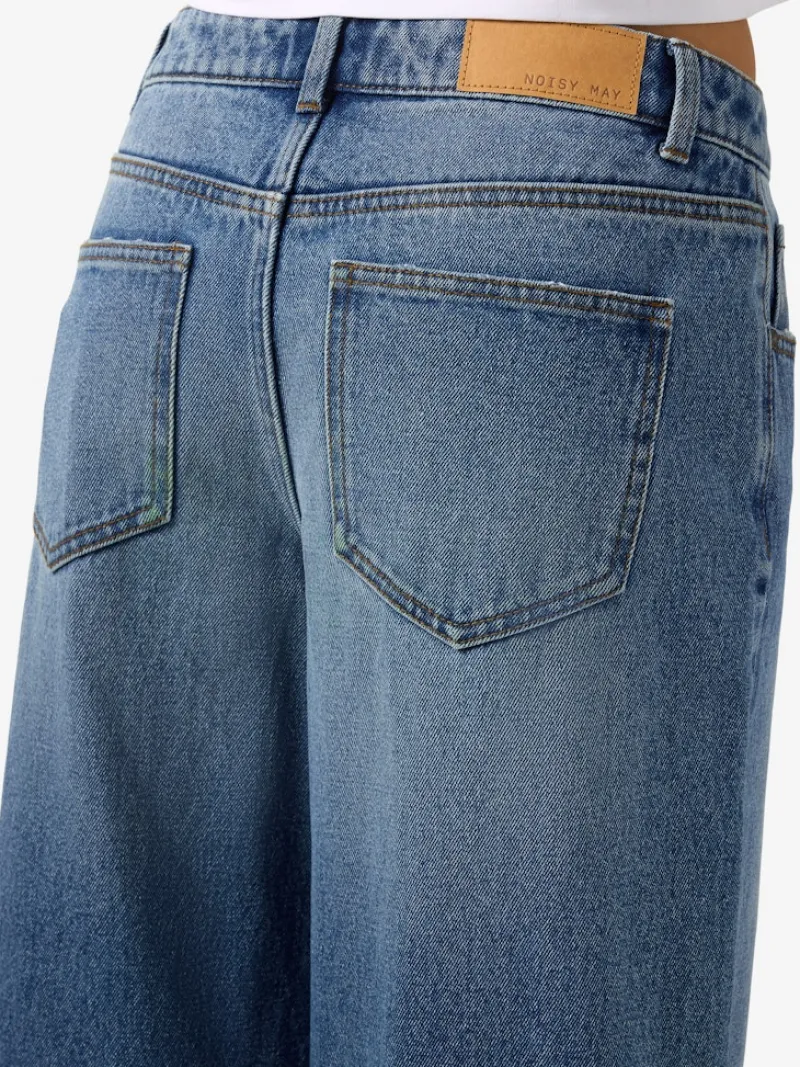 Noisy May Jeans*NMKETTIE MW WIDE JEANS VI557MB NOOS Medium Blue Denim