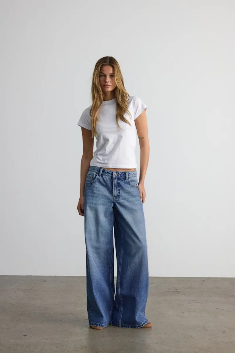 Noisy May Jeans*NMKETTIE MW WIDE JEANS VI557MB NOOS Medium Blue Denim