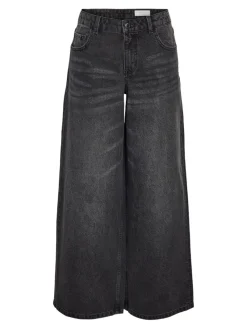 Noisy May Jeans*NMKETTIE NW WIDE LEG JEANS VI559BL NOOS Black Denim