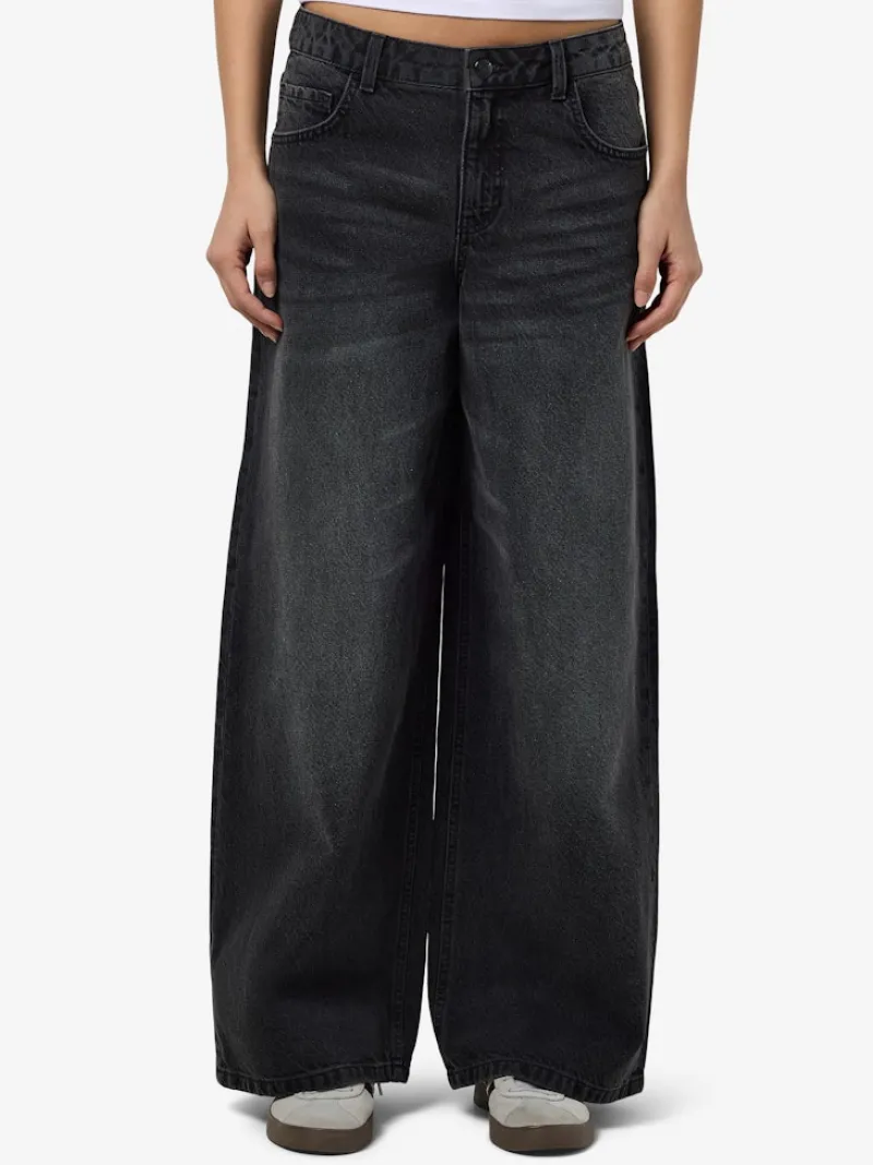 Noisy May Jeans*NMKETTIE NW WIDE LEG JEANS VI559BL NOOS Black Denim