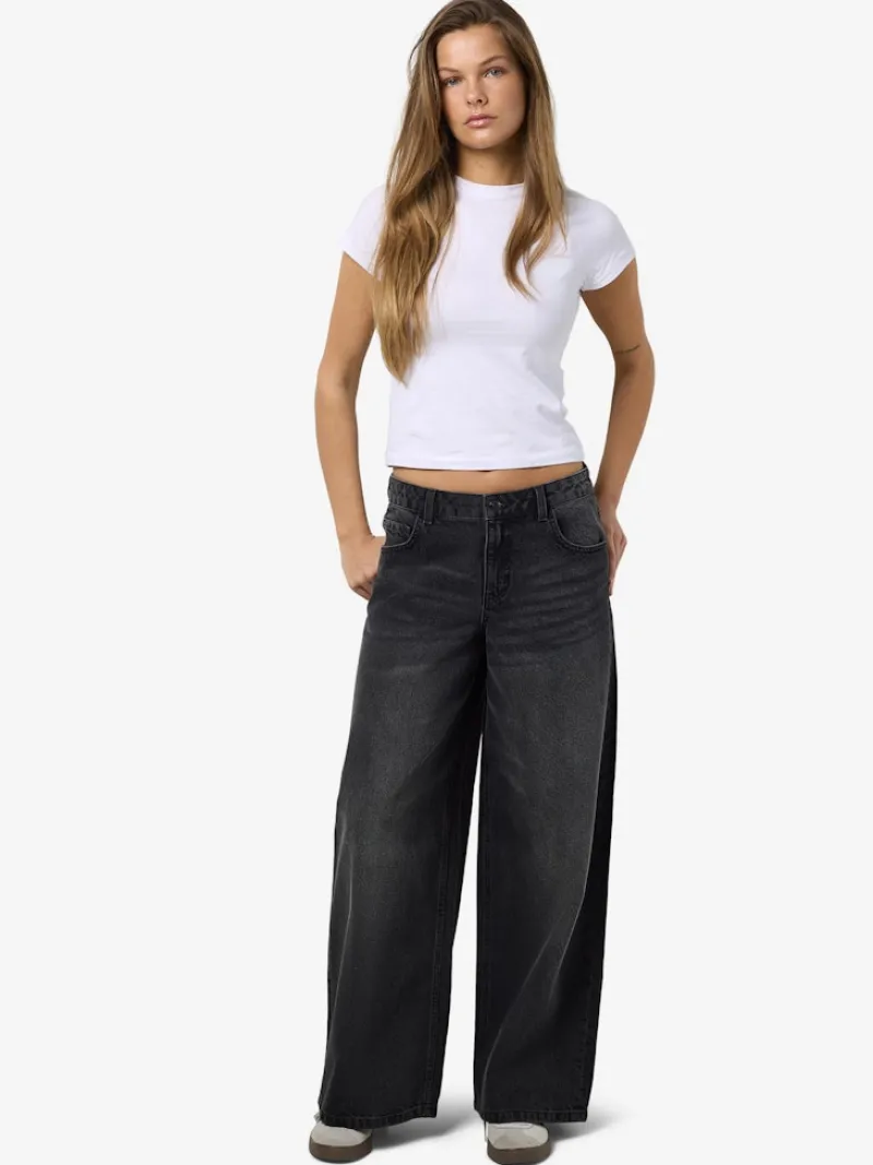 Noisy May Jeans*NMKETTIE NW WIDE LEG JEANS VI559BL NOOS Black Denim
