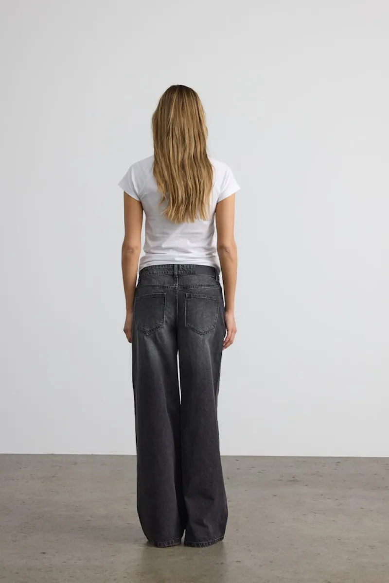 Noisy May Jeans*NMKETTIE NW WIDE LEG JEANS VI559BL NOOS Black Denim