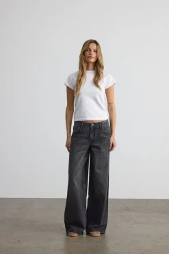 Noisy May Jeans*NMKETTIE NW WIDE LEG JEANS VI559BL NOOS Black Denim