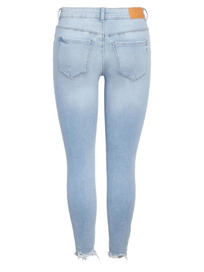 Noisy May Jeans*NMKIMMY NW DESTROY ANK SKNY AZ370LB NOOS Light Blue Denim