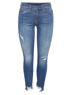 Noisy May Jeans*NMKIMMY NW DESTROY ANK SKNY AZ369DB NOOS Dark Blue Denim