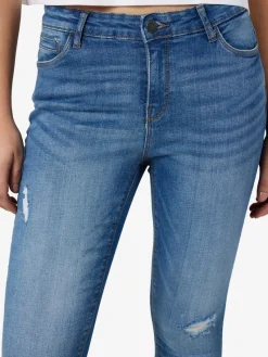 Noisy May Jeans*NMKIMMY NW DESTROY ANK SKNY AZ369DB NOOS Dark Blue Denim