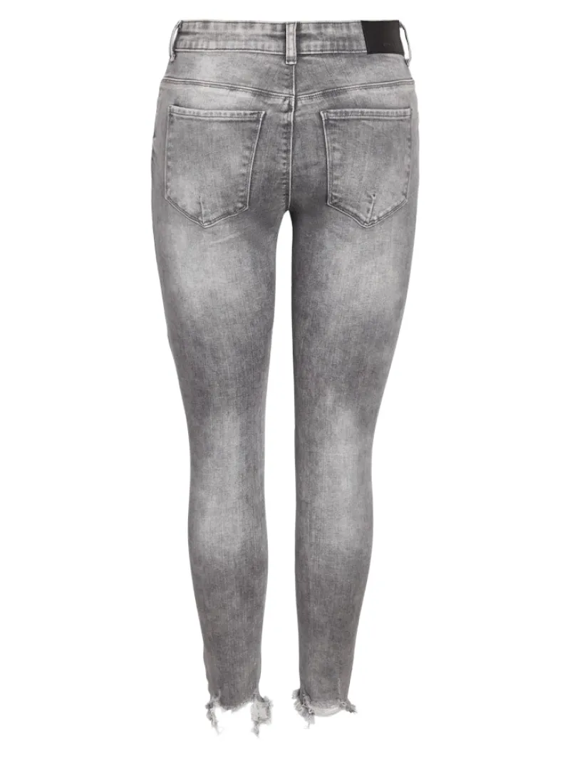 Noisy May Jeans*NMKIMMY NW DESTROY ANK SKNY AZ368MG NOOS Medium Grey Denim