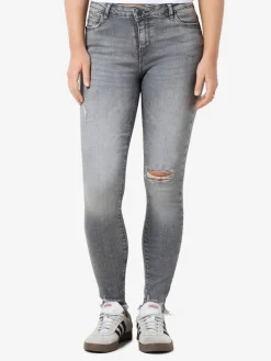 Noisy May Jeans*NMKIMMY NW DESTROY ANK SKNY AZ368MG NOOS Medium Grey Denim